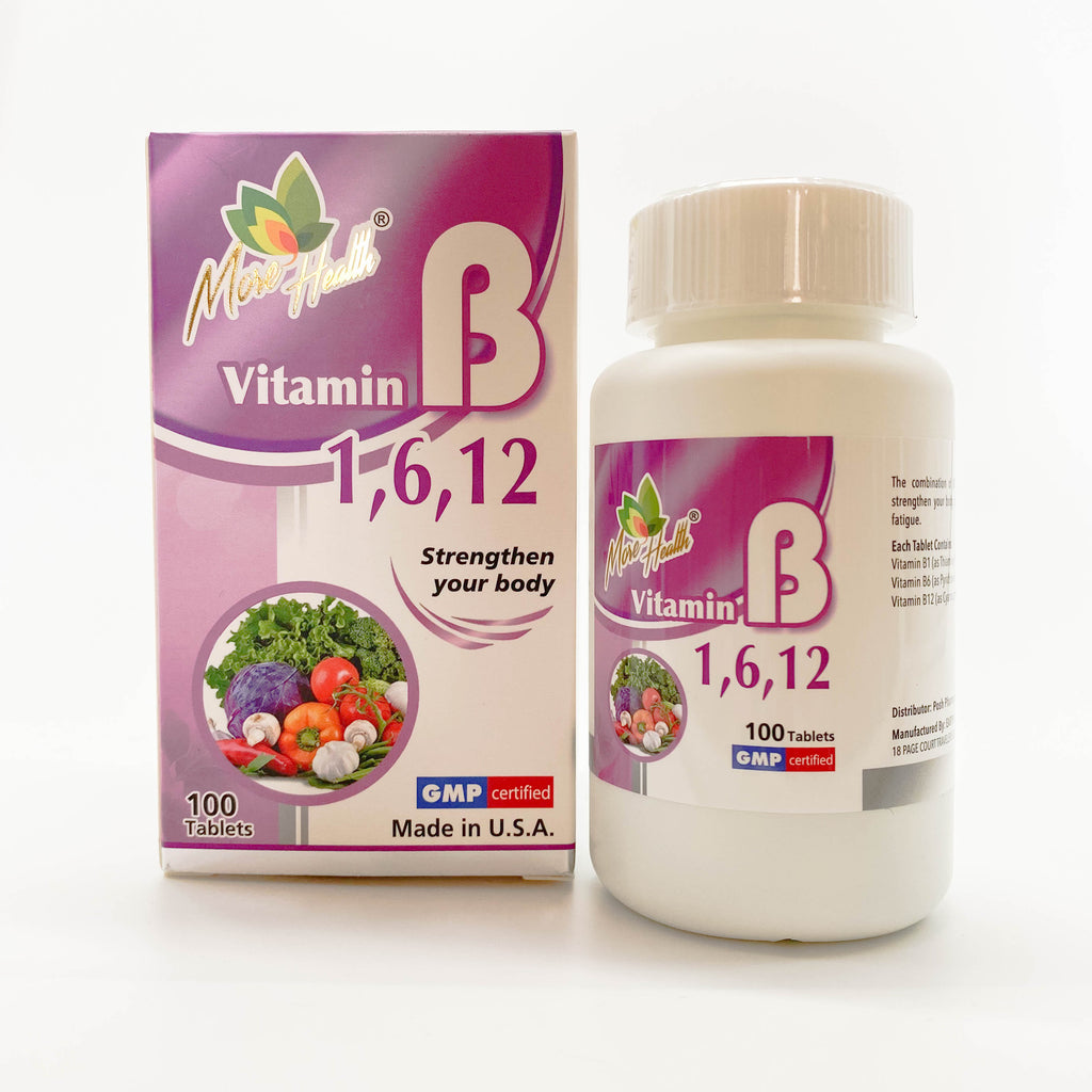 More Health 安健維他命 B1, B6, B12丸 100粒