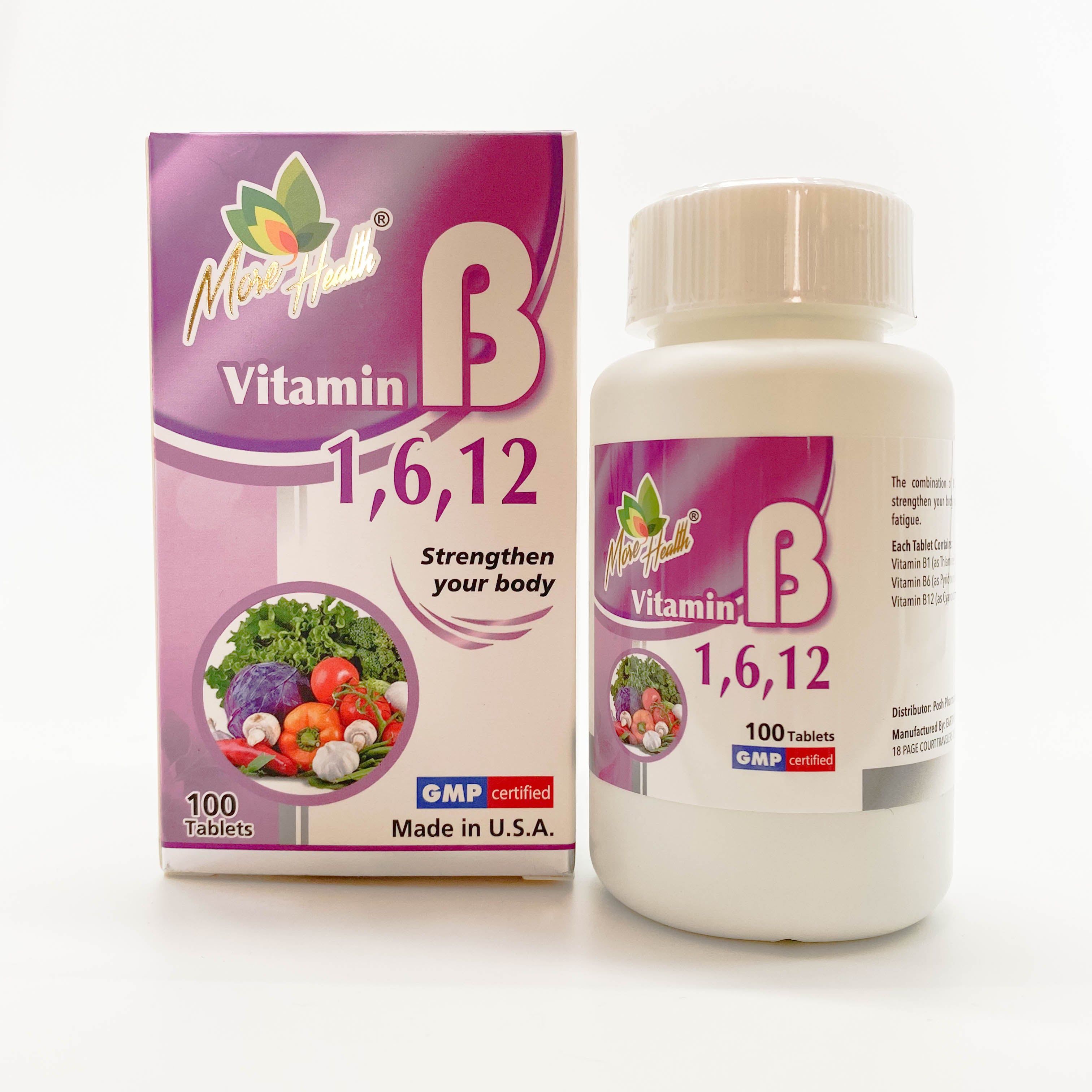 More Health 安健維他命 B1, B6, B12丸 100粒