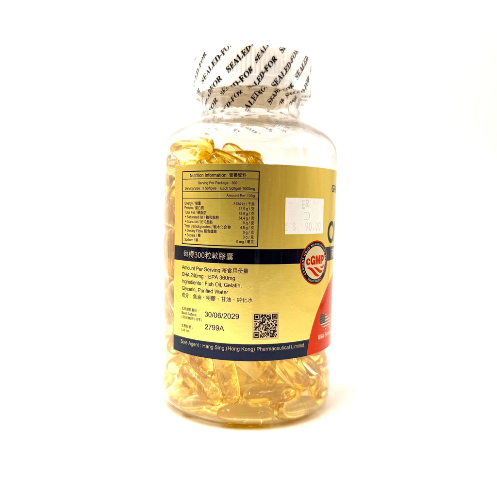 Great Health 阿拉斯加深海魚油丸 300粒